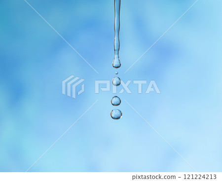 藍色背景上的水滴背景 121224213