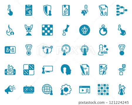 Simple vector icon on a theme chess Simple vector icon on a theme chess 121224245