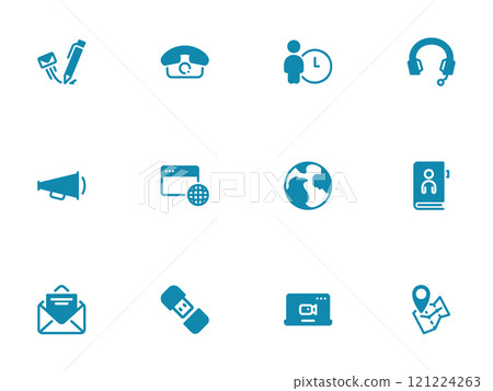 Simple vector icon on a theme contacts and communication Simple vector icon on a theme contacts and communication 121224263