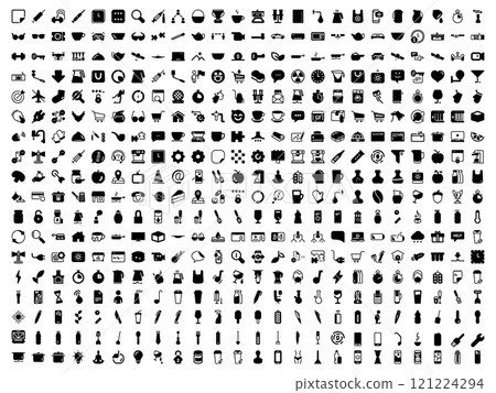 Simple vector icon on a theme kitchen, appliances, cooking, entertainment, food 121224294