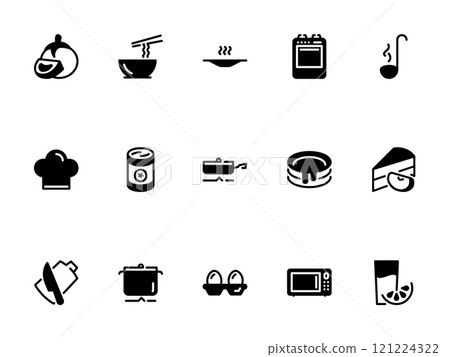 Simple vector icon on a theme food, kitchen, cooking 121224322