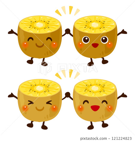 好朋友金色獼猴桃人物插圖集 121224823