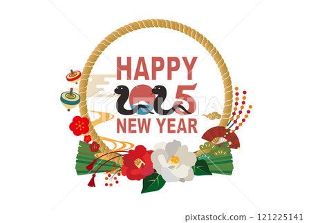 2025年蛇年新年賀卡 121225141