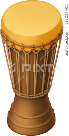 Bar stool designed to resemble traditional Hawaiian drum 121225400