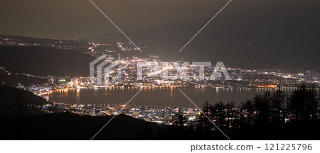 Night view of Lake Suwa from Takabocchi Night view of Lake Suwa from Takabocchi 121225796