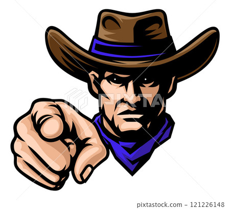 Cowboy Man Cowboys Sports Team Mascot 121226148