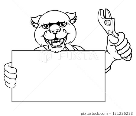 Panther Mechanic Plumber Spanner Wrench Handyman 121226258