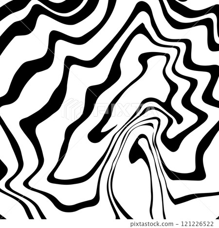 Swirl hypnotic black and white spiral. Monochrome abstract background. Vector flat geometric illustration.Template design for banner, website, template, leaflet, brochure, poster 121226522