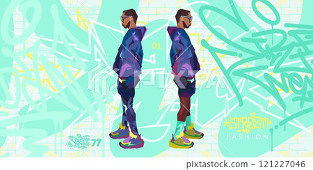 Cool Trendy Abstract Urban Street Art Graffiti Style Cartoon Fashion Character Vector Illustration Cool Trendy Abstract Urban Street Art Graffiti Style Cartoon Fashion Character Vector Illustration 121227046