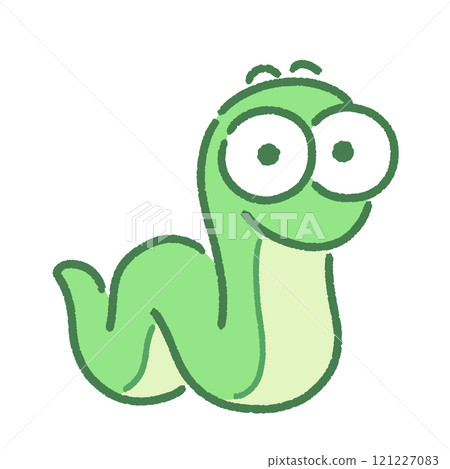 滑稽的蛇插畫-大眼睛 滑稽的蛇插畫-大眼睛 121227083