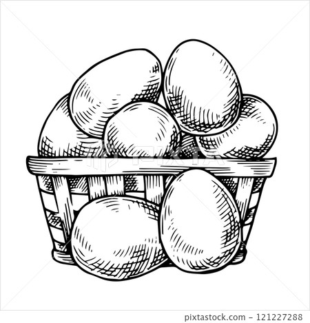 egg, sketch, vector 121227288