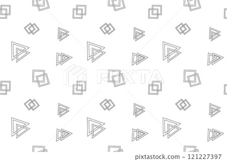 Hollow Geometric Shapes Pattern for Coloring 121227397