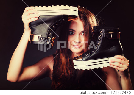 people concept - teenage girl in casual shoes people concept - teenage girl in casual shoes 121227420