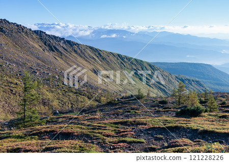 草津白根山南麓丘陵的秋景 121228226