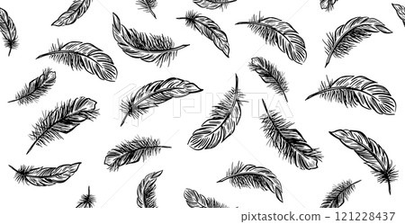 feather, vector, pattern 121228437
