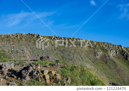 草津白根山南麓落基山脈的夏季景觀 121228470