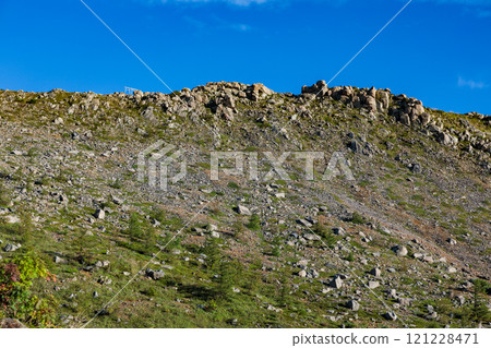 草津白根山南麓落基山脈的夏季景觀 121228471