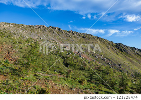 草津白根山南麓落基山脈的夏季景觀 121228474