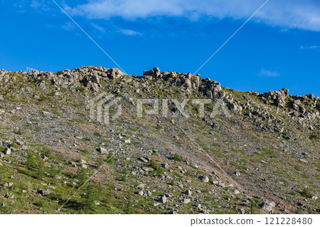 草津白根山南麓落基山脈的夏季景觀 121228480