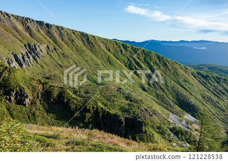 夏季草津白根山南麓的壯麗景色 121228538
