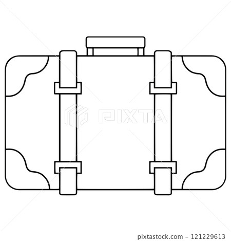 suitcase, vector, bag 121229613