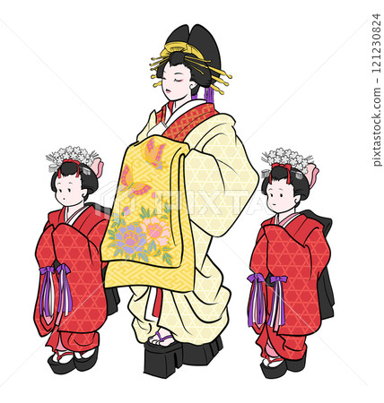 江戶吉原的名妓和神室插圖 江戶吉原的名妓和神室插圖 121230824