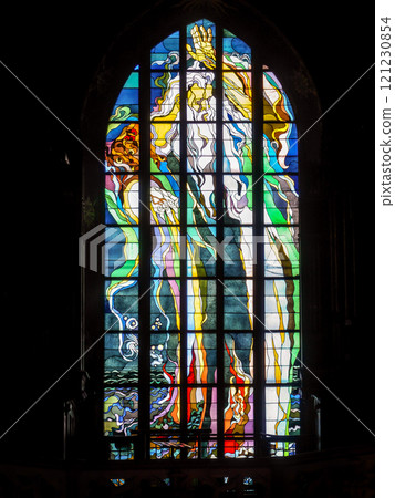 Stained Glass Window 121230854