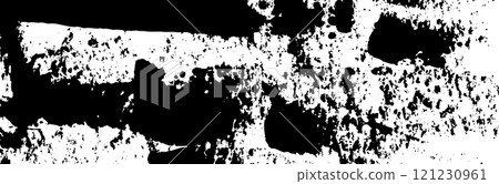 Gritty grain texture. Random speckles or specks noise paper. Retro grunge granular vector illustration 121230961