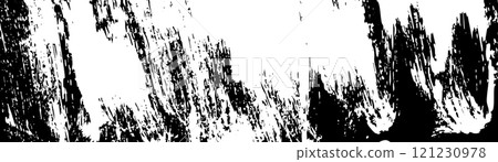 Gritty sand noise overlay, vintage grunge pattern on grainy background. Vector graphic with grunge texture, distressed black and white elements. Distressed patterns, halftone dots and speckle effects. 121230978