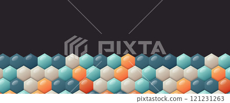 Abstract technology color hexagon vector background Abstract technology color hexagon vector background 121231263
