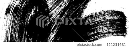 Rough brush strokes and crayon scrawls background. Black chalk texture with pencil lines and scratches on a graphic paper background. Flat vector illustration isolated Rough brush strokes and crayon scrawls background. Black chalk texture with pencil lines and scratches on a graphic paper background. Flat vector illustration isolated 121231681