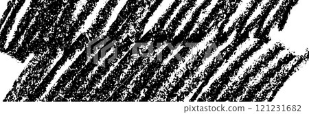 Vintage rough background with distressed texture and paint strokes. Abstract geometric pattern with black overlay. Flat vector illustration isolated 121231682