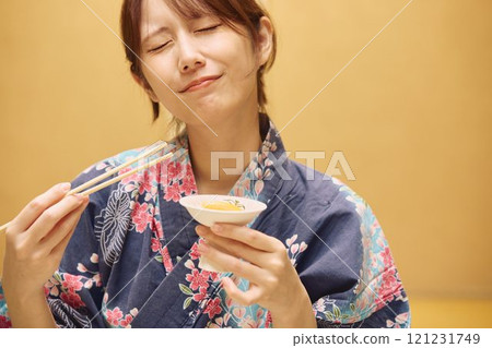 Women enjoying a meal at a ryokan (Japanese inn) Photo courtesy of Shiratama no Yu Izumikei 121231749