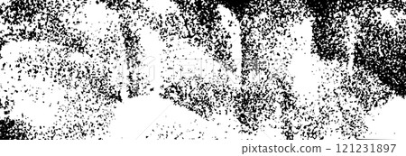 Abstract background with brush strokes and rough paint lines. Geometric black and white pattern with vintage effect. Flat vector illustration isolated Abstract background with brush strokes and rough paint lines. Geometric black and white pattern with vintage effect. Flat vector illustration isolated 121231897