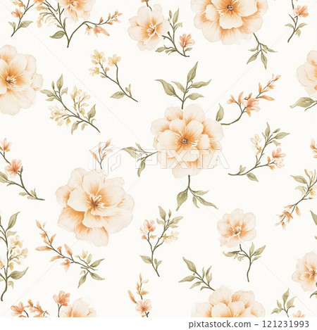 柔和色彩的花卉圖案 柔和色彩的花卉圖案 121231993