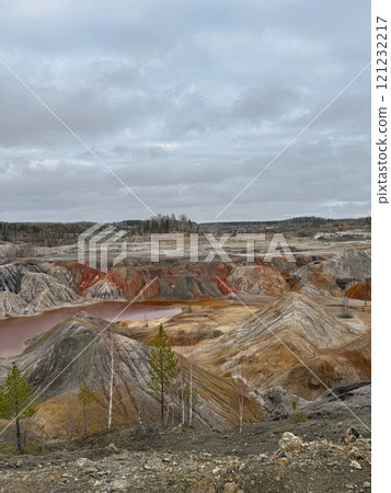 Desolate Quarry with Red Water Basin Desolate Quarry with Red Water Basin 121232217