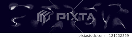 White powder texture with scattered grain and dust effect. Flour or sugar splash. Flat vector illustration isolated White powder texture with scattered grain and dust effect. Flour or sugar splash. Flat vector illustration isolated 121232269