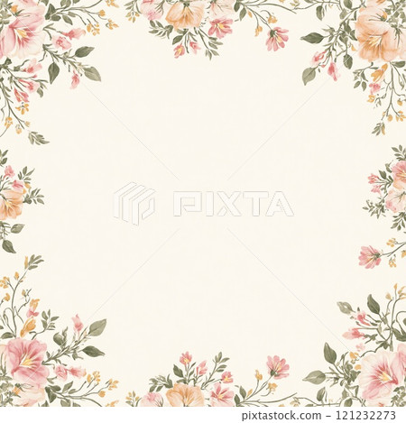 Elegant and simple vintage floral pattern Elegant and simple vintage floral pattern 121232273