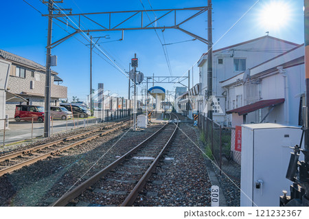 A view of the platform at Enshu-Komatsu Station on the Enshu Railway in Hamamatsu City (Shizuoka Prefecture) A view of the platform at Enshu-Komatsu Station on the Enshu Railway in Hamamatsu City (Shizuoka Prefecture) 121232367