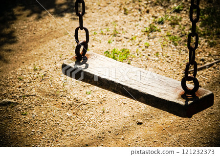 Nostalgic park swing 121232373