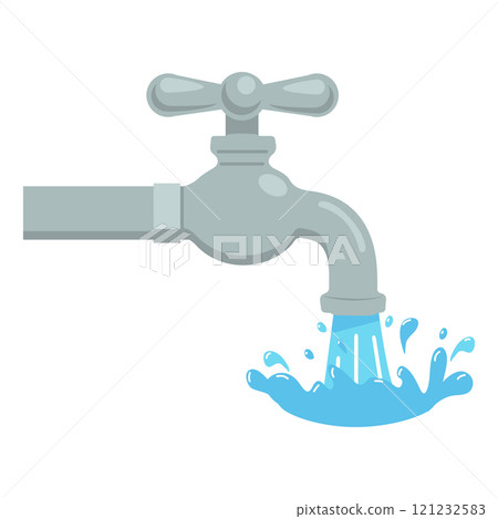 Sink Faucet tap water icon Sink Faucet tap water icon 121232583