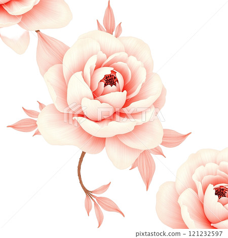 Sophisticated floral pattern 121232597