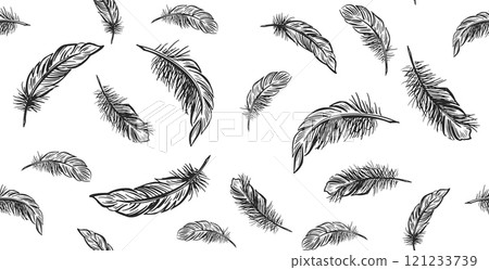 feather, vector, pattern 121233739