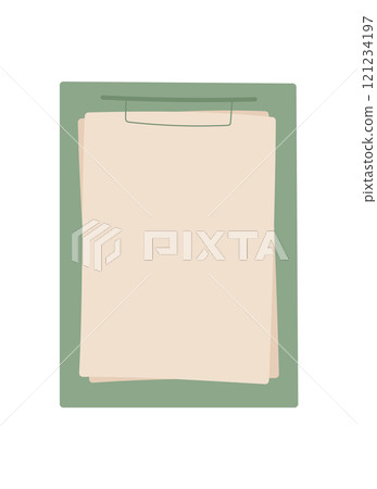 Handwritten note and card inside a flat envelope. Creative template for love messages or correspondence, featuring doodle style. Ideal for handmade invitations or romantic greetings. 121234197