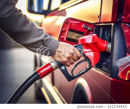 汽車加油圖片素材 121234435