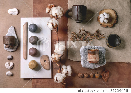Beige pottery mood board Beige pottery mood board 121234456