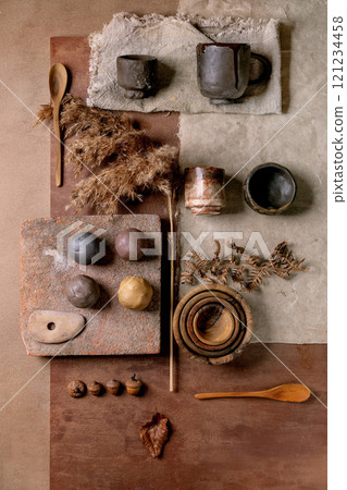 Beige pottery mood board 121234458