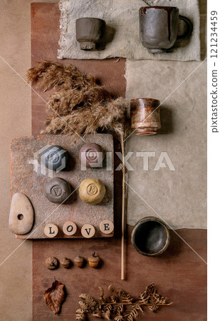 Beige pottery mood board 121234459