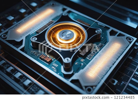 microchip close up electronic background 121234485