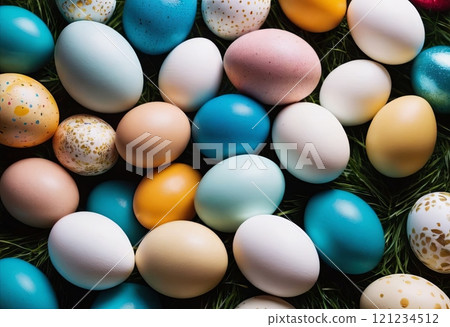 colorful easter eggs holiday background 121234512